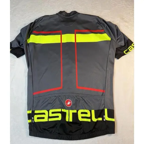 Castelli Velocissimo Jersey Gray Short Sleeve Mens Size Large - Picture 5 of 5
